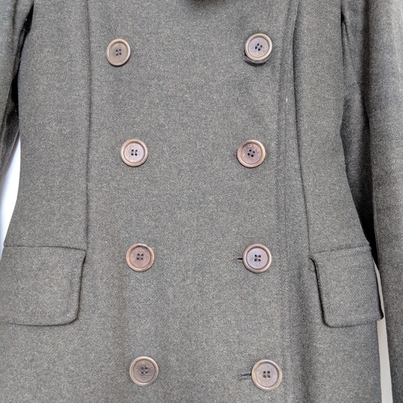 CLUB MONACO long wool coat/army green / XS - Picture 5 of 8